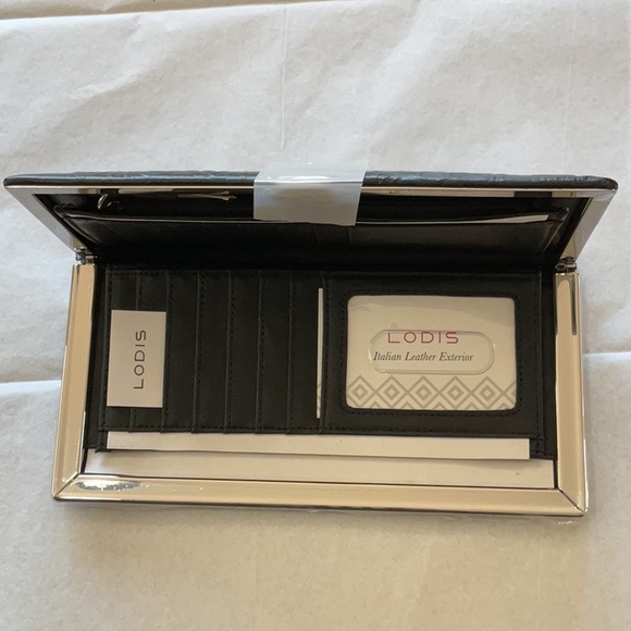 Lodis Black Leather Wallet - Picture 4 of 6